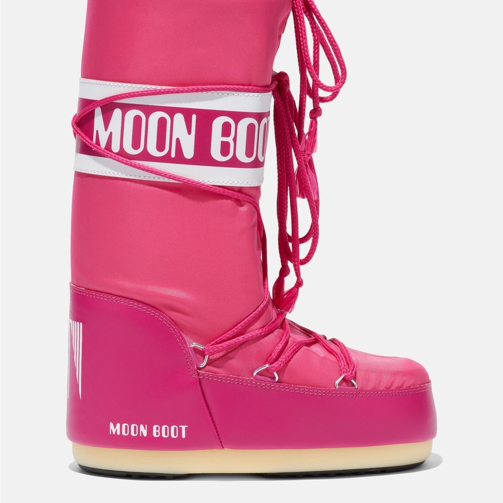COPY - MOON BOOT | ICON HOT-PINK NYLON BOOTS
